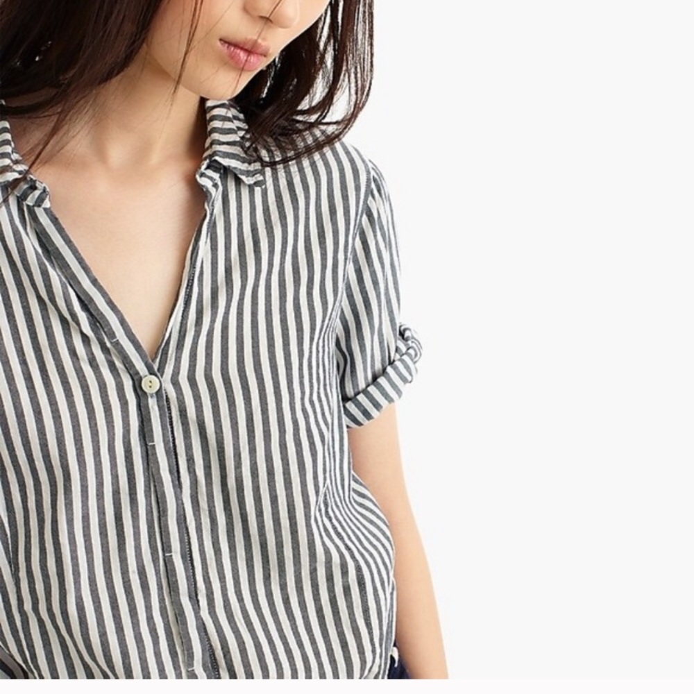 JCrew Trademark striped blouse
